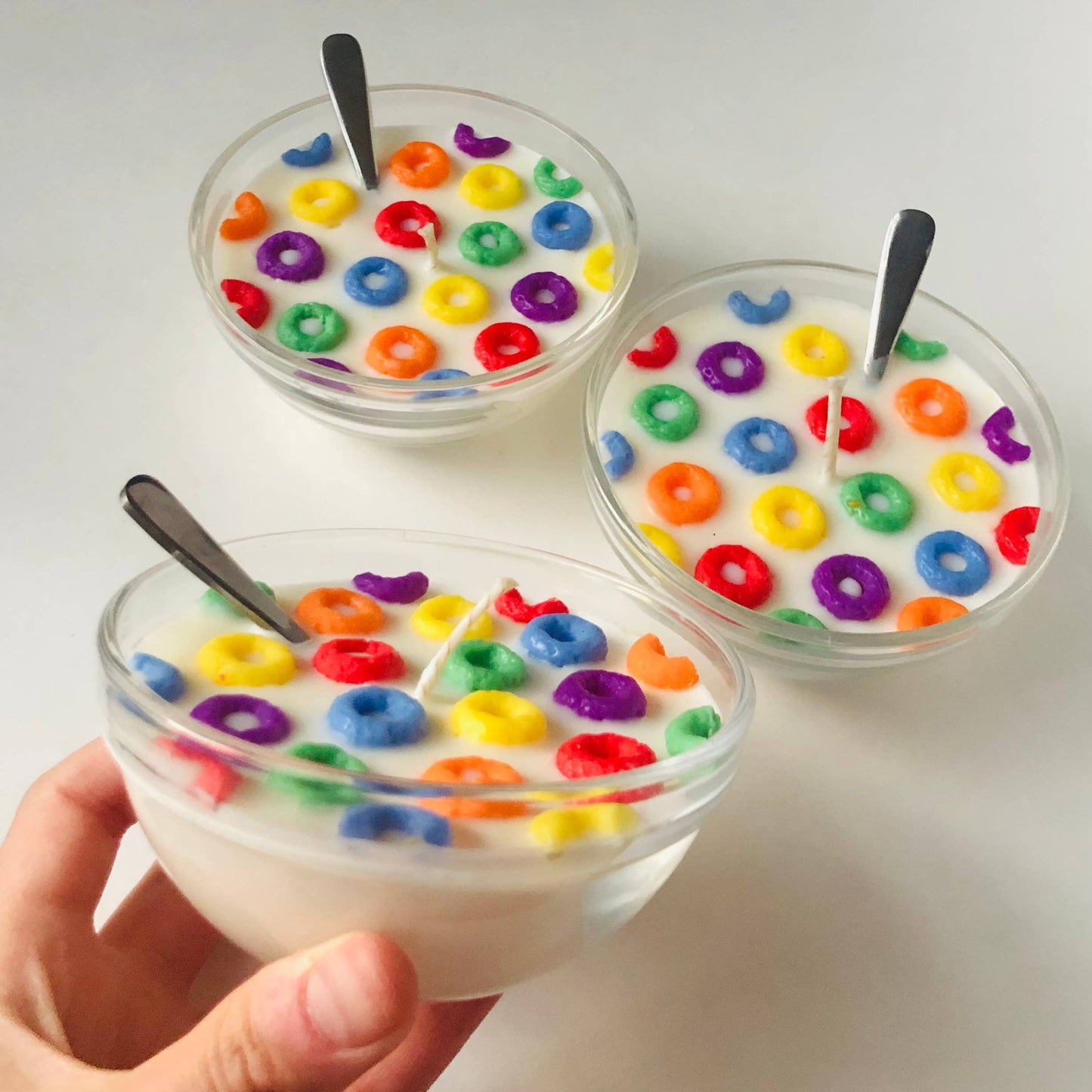 Fruit Loops / Cinnamon French Toast Candles: 4 oz tin / Cinnamon Toast Crunch