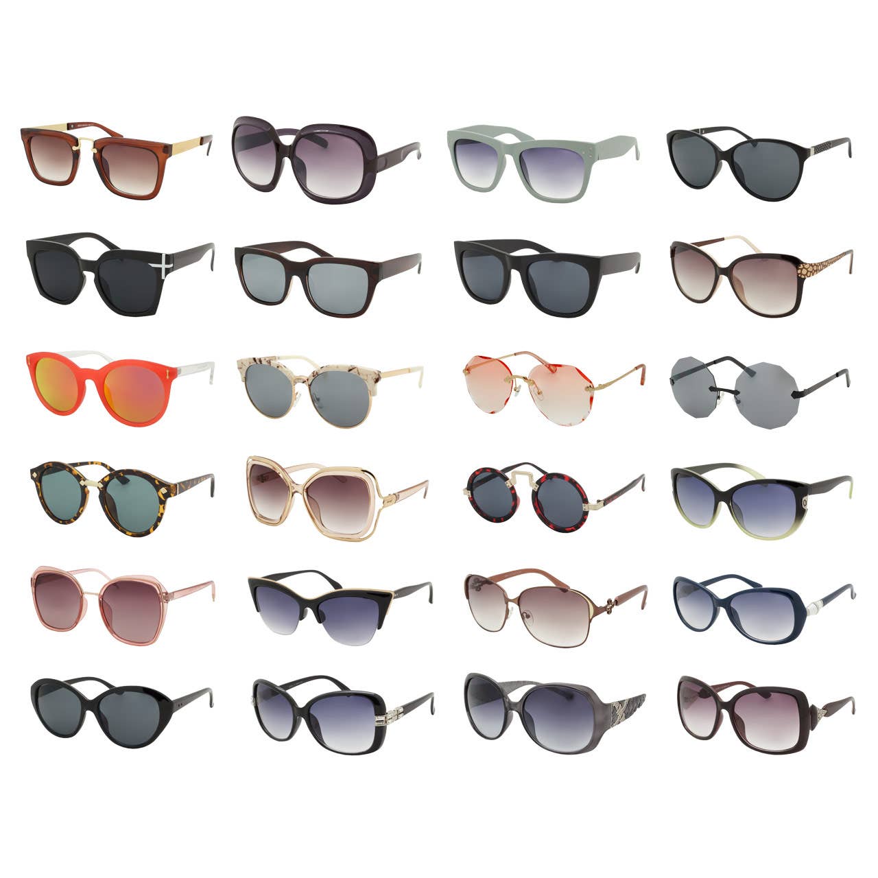 Womens Fashion Sunglasses 36 PCS per Box Perfect Bulk Assort