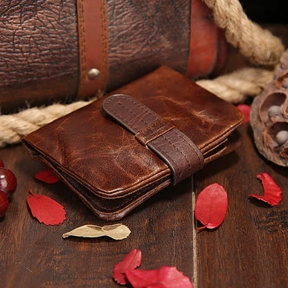 Vintage men bifold wallet