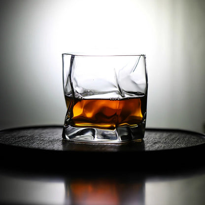 Twisted Irregular Scotch Whiskey Glass