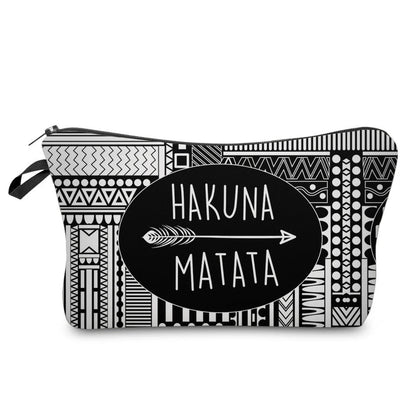 Letter Printed Cosmetic Organizer Bag