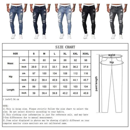 Men's Ripped Skinny Jeans