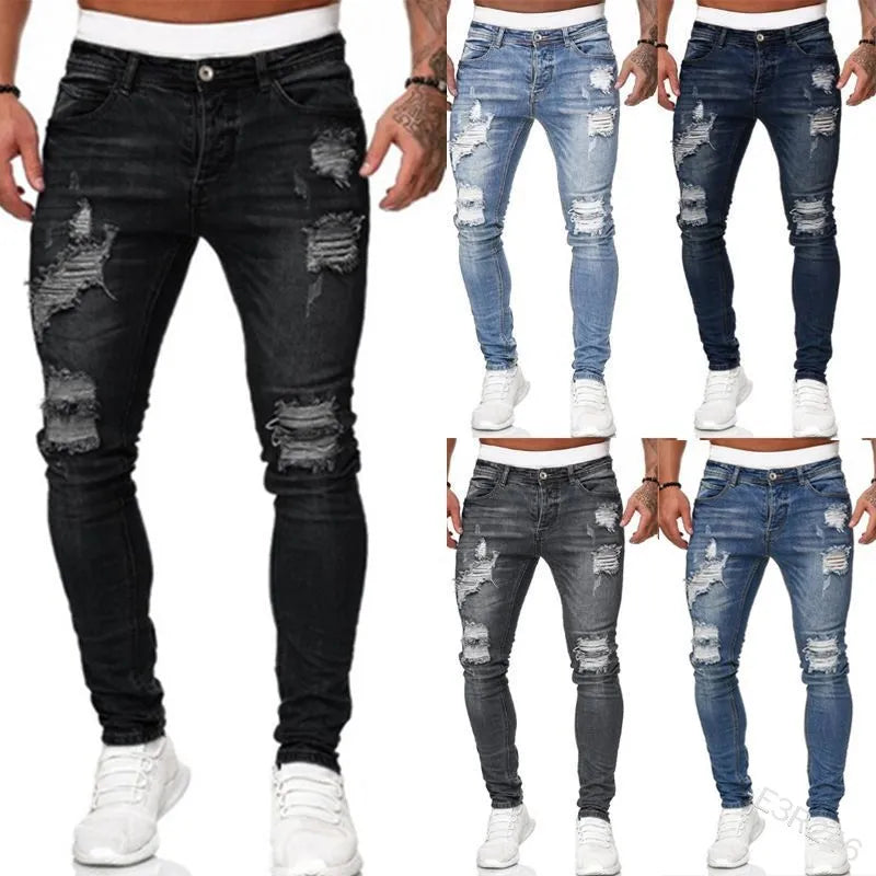 Men's Ripped Skinny Jeans