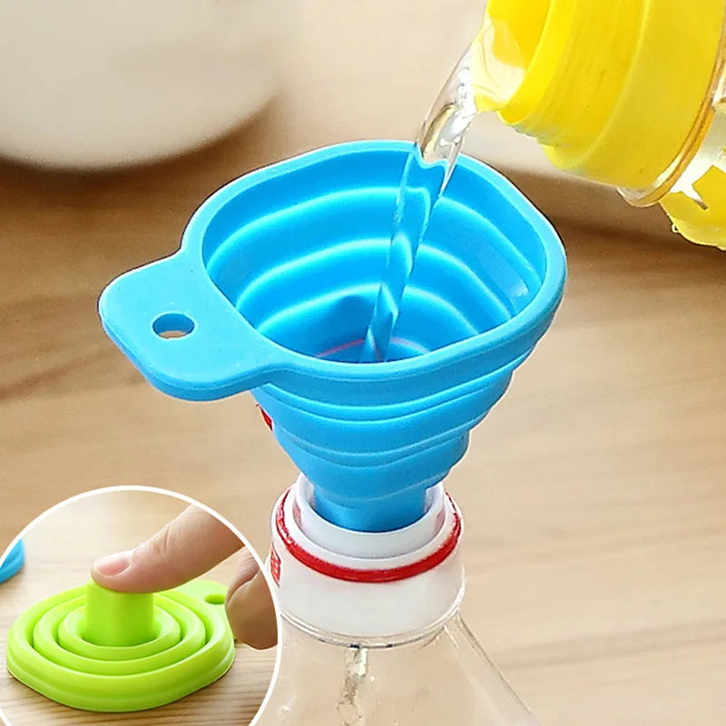 High Quality 1pc Mini Silicone Funnel Hopper