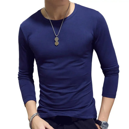 Casual Men Long Sleeve Slim T-shirt