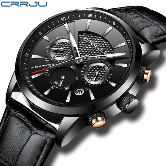 Men's High Quality Leather Wristwatch