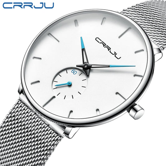 CRRJU Sports Mens slim Watches