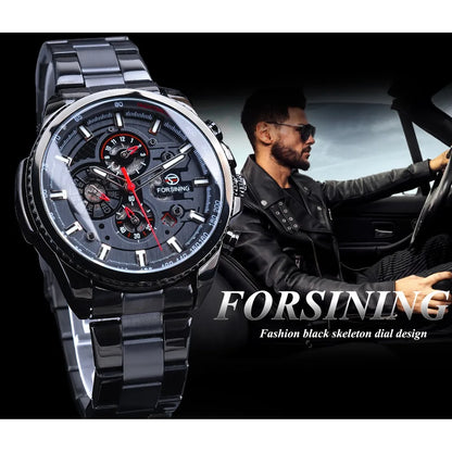 Stainless Steel Men's Mechanical Automatic Wrist Watches