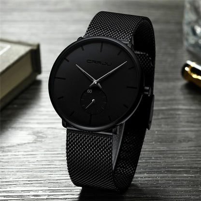 CRRJU Sports Mens slim Watches