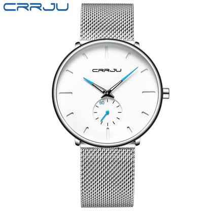 CRRJU Sports Mens slim Watches