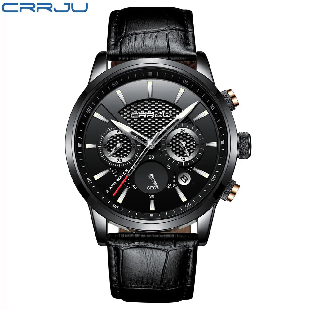 Men's High Quality Leather Wristwatch