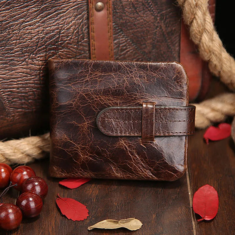 Vintage men bifold wallet