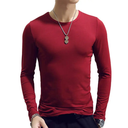 Casual Men Long Sleeve Slim T-shirt