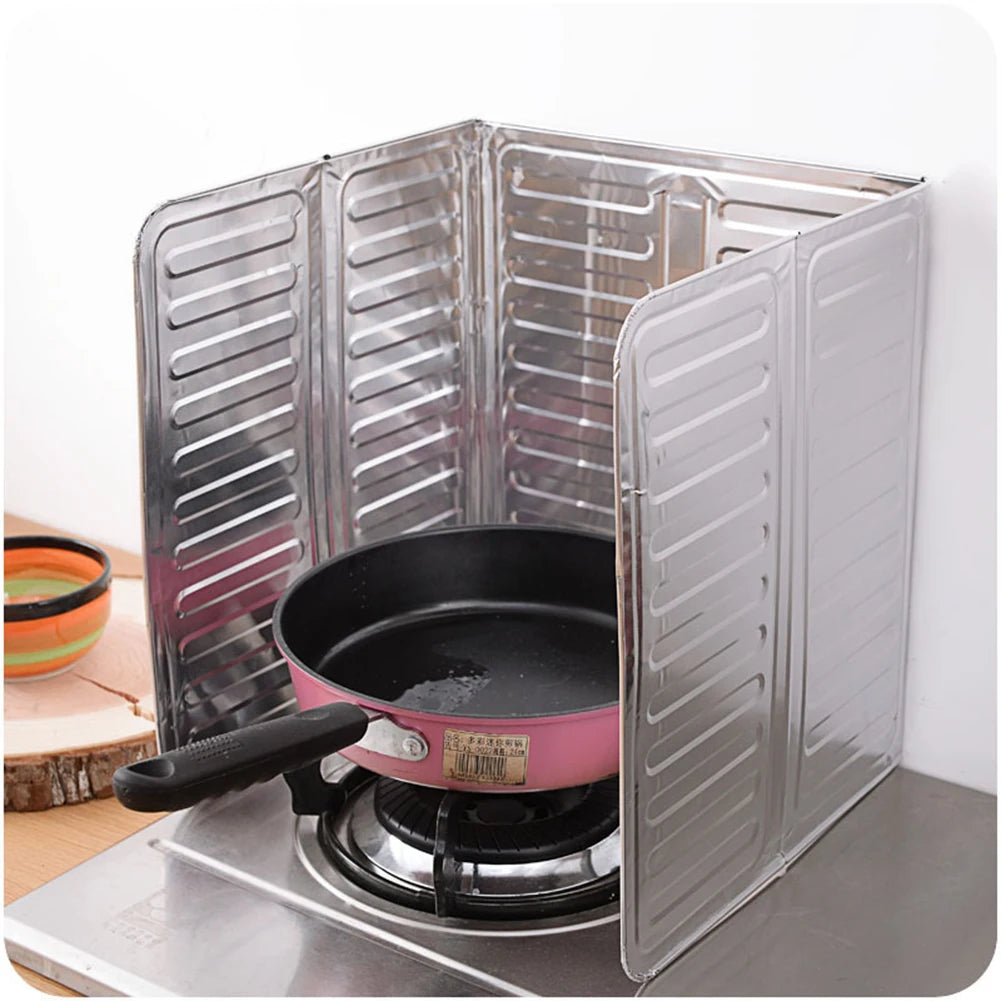 Aluminum Foldable Kitchen Gas Stove Baffle Plate