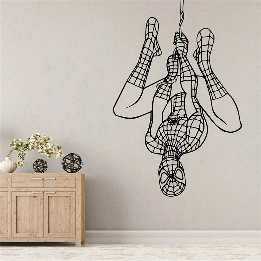 Marvel Spiderman Avengers Wall Sticker Living Room Boy Room Movie Superhero Wall Decal Bedroom Vinyl Mural Art Wall Sticker Z5