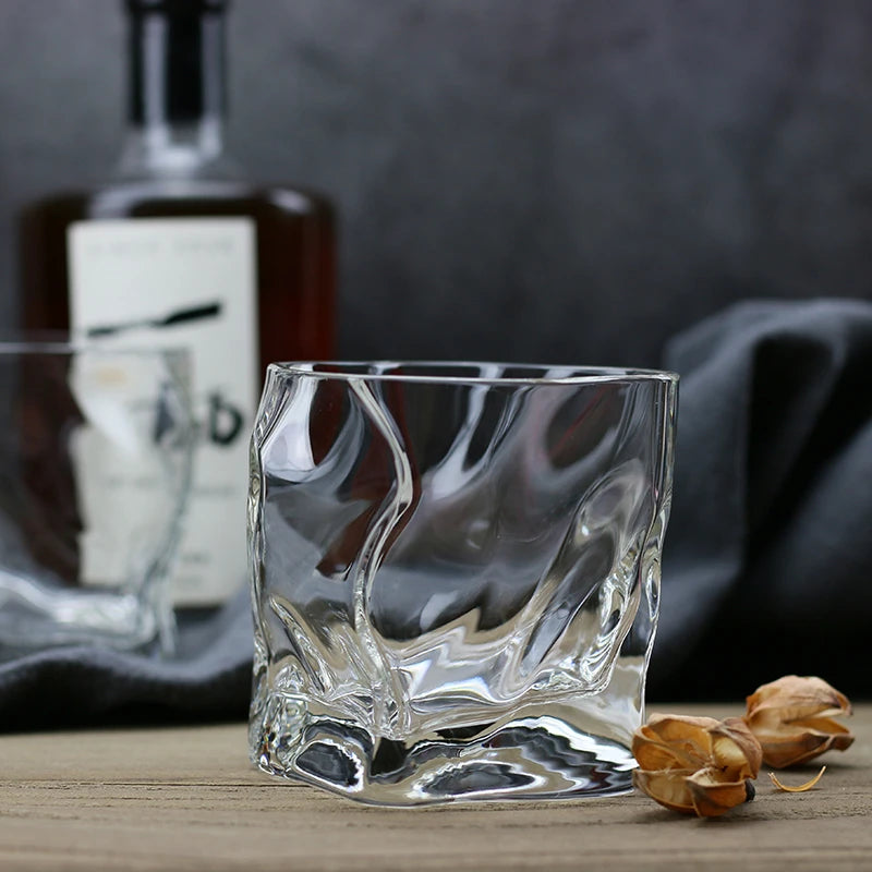 Twisted Irregular Scotch Whiskey Glass