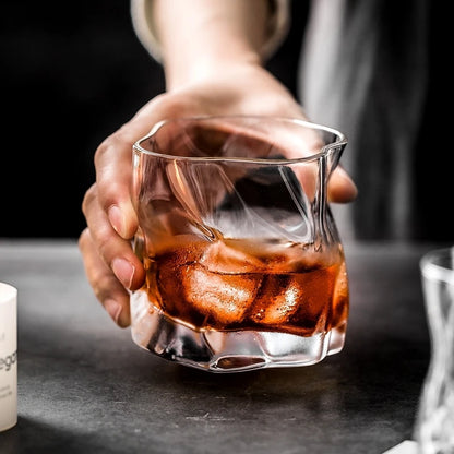 Twisted Irregular Scotch Whiskey Glass