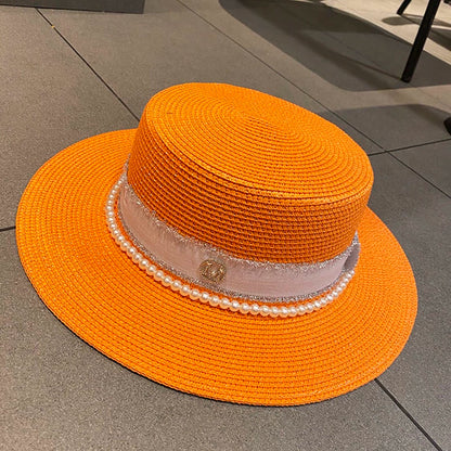 Pearl Summer Seaside Sun Hat