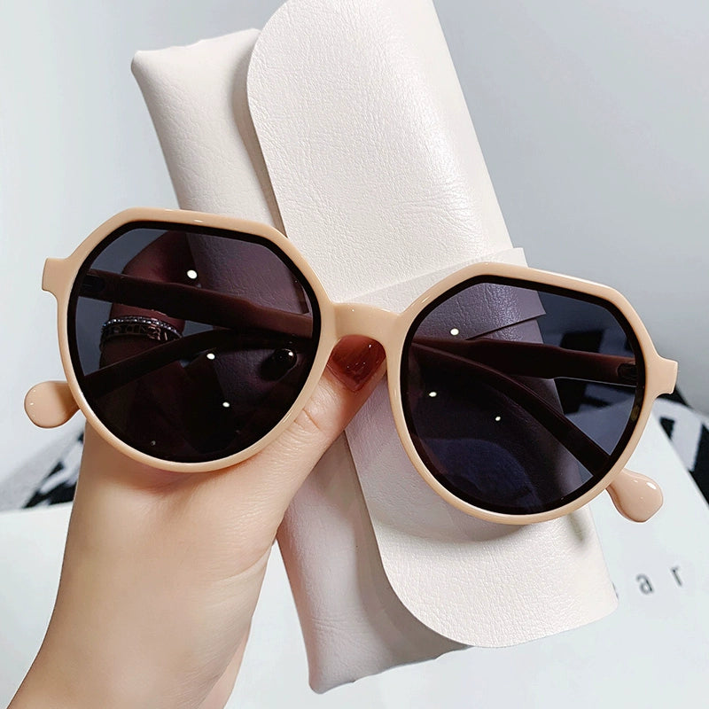 Brown Vintage UV-Resistant Sunglasses