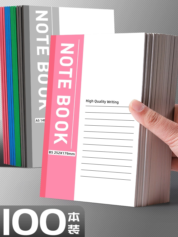 Notebook Book Minimalist College Students' Classroom Notes Stationery Business Notebook Office Meeting Notepad A5 Work Soft Copy B5 Diary Scribbling Pad Soft Copy Practice Note Exercise Book