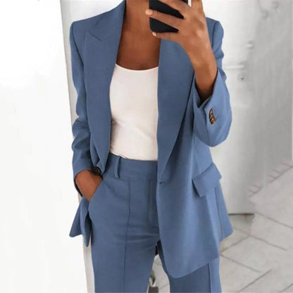 Coat Women's Lapel Slim Fit Suit Cardigan