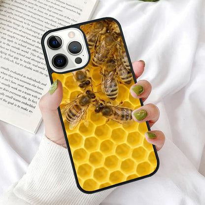 Bumble Bee Honeycomb Honey Phone Case Cover for iPhone