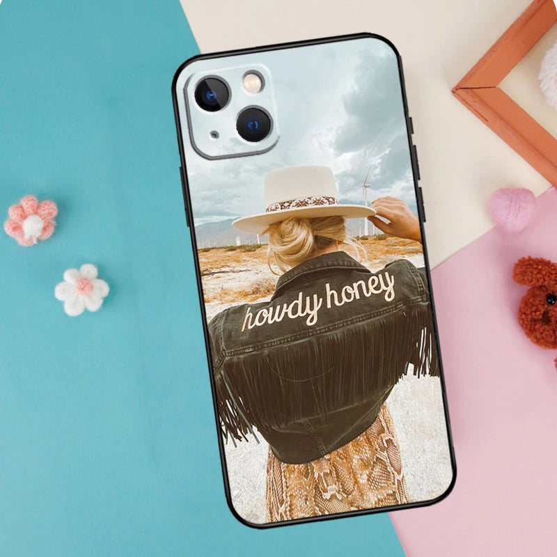 Cowboy/Cowgirl Howdy Western Boho Phone Case For iPhone