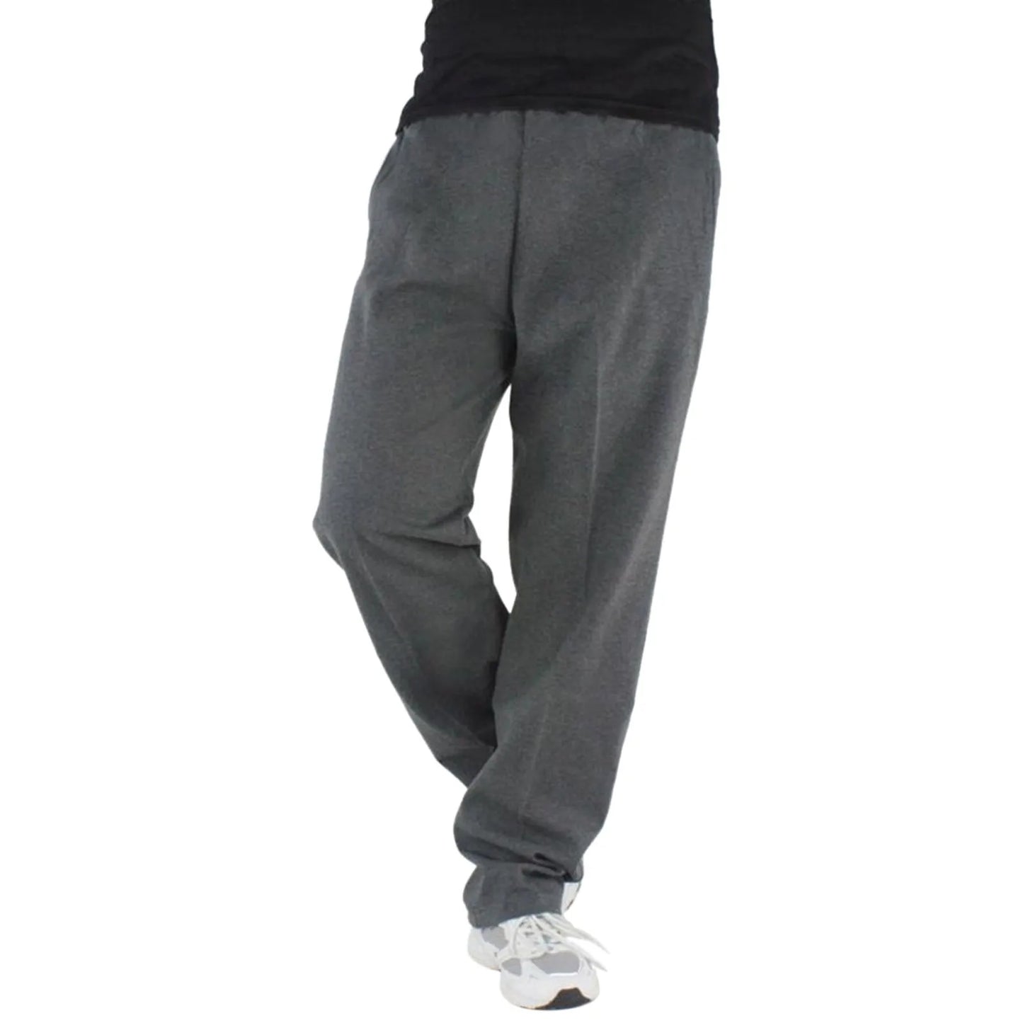 New Pants Casual Loose Youth Straight Warm Men'S Wide Joggers Straight Pants Trend Men'S Workout Sweatpants Bottom 2024