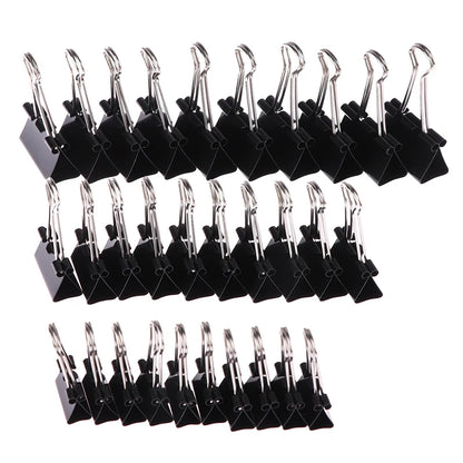 10pcs Black Metal Binder Clips