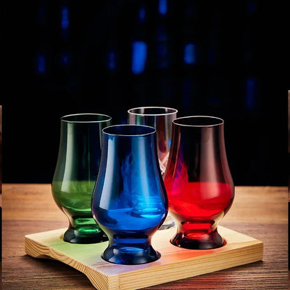 Multicolor 190ml lead-free whiskey glass