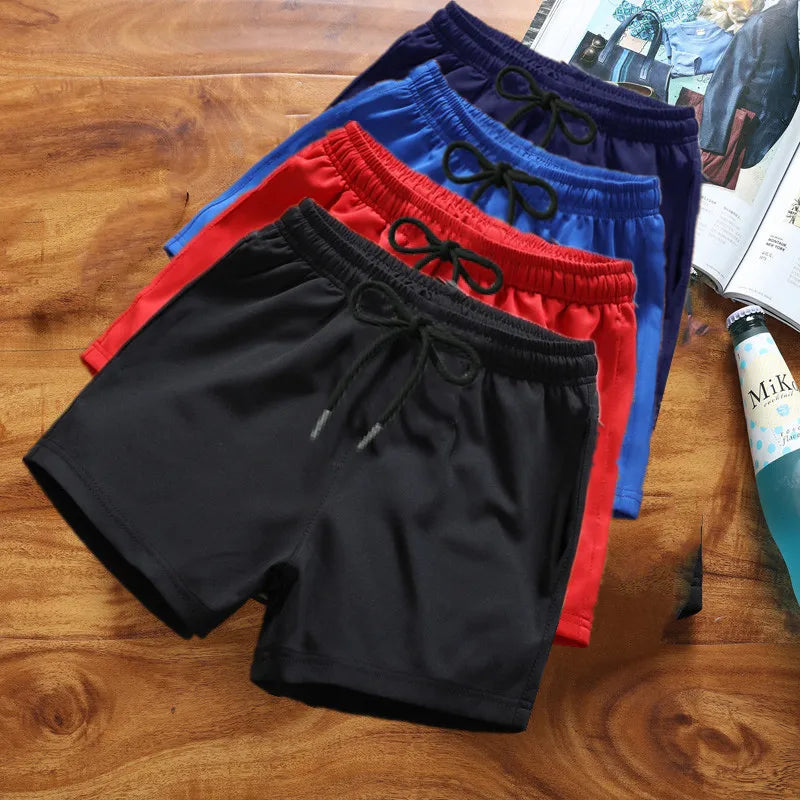 Running Shorts Boxers Gym Men's Shorts Triad Pants Workout Men Elastic Sports Running Middle-aged Young Large Outdoor Pants