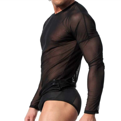 Mens Undershirt -Nylon Mesh Shirt