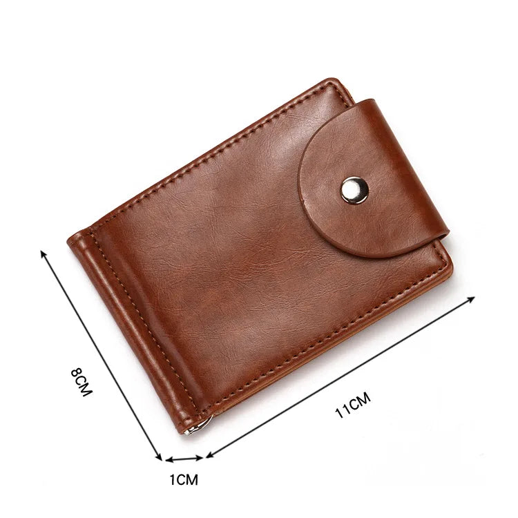 Slim Leather Wallet Coin Bag