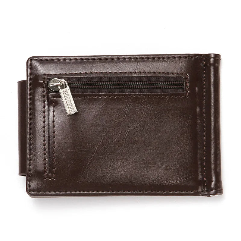 Slim Leather Wallet Coin Bag