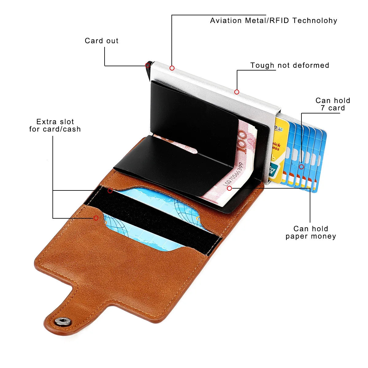 Customized Name Logo Smart Wallet