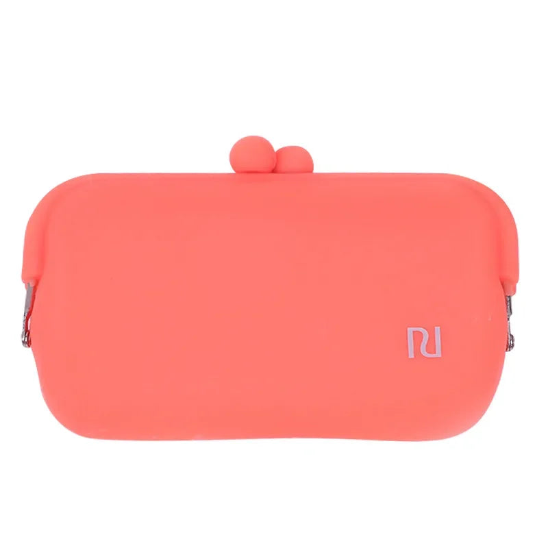 New Candy Color Rubber Silicone Coin Pouch Purse