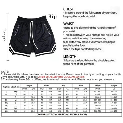 Men'S Sports Track Shorts Summer Basketball Fitness Running Breathable Loose Short Pants Male Gym Sports Training Workout Shorts