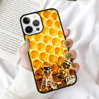 Bumble Bee Honeycomb Honey Phone Case Cover for iPhone