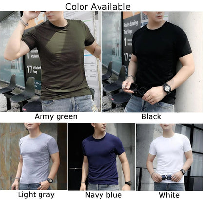 Men's Pullover Short Sleeve Slim Fit Top