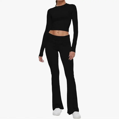 High Waist Yoga Pants Set Women's