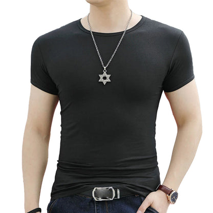 Men's Short Sleeve O-Neck Undershirt