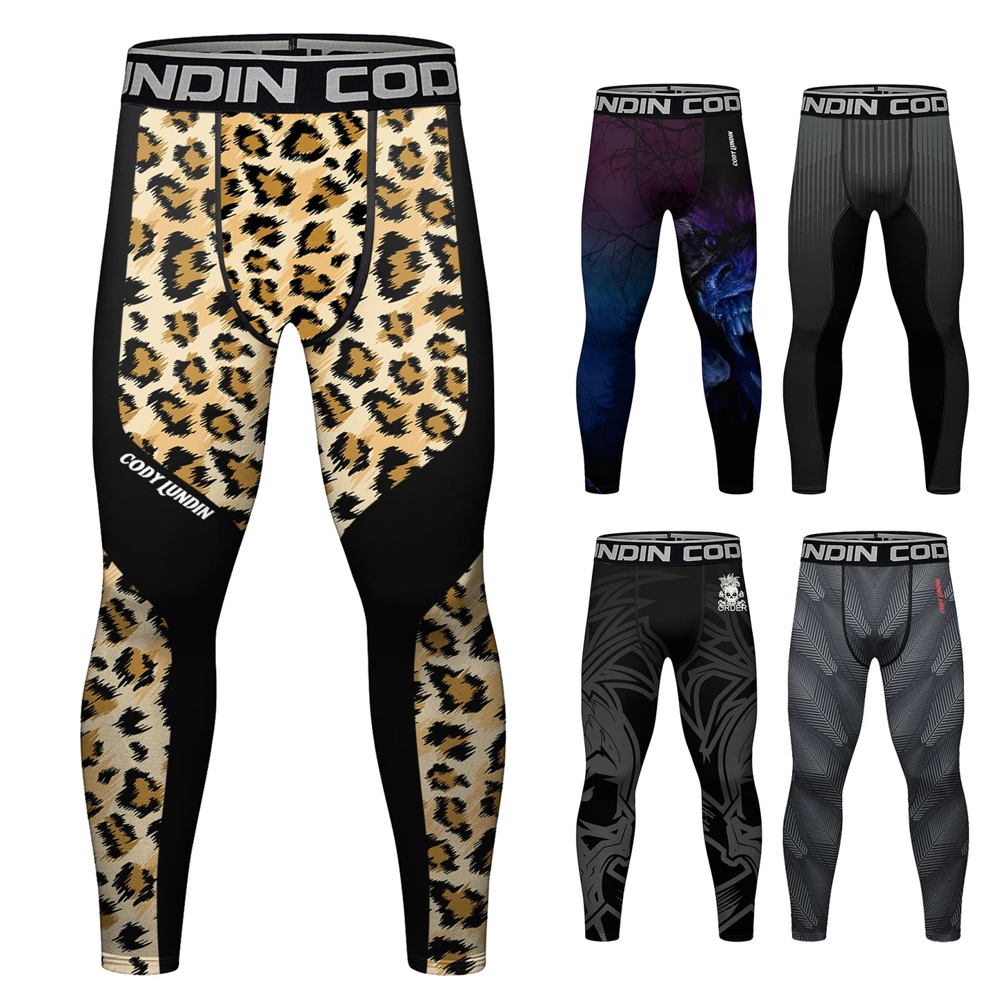 Men's Animal Printed Wrestling Pants