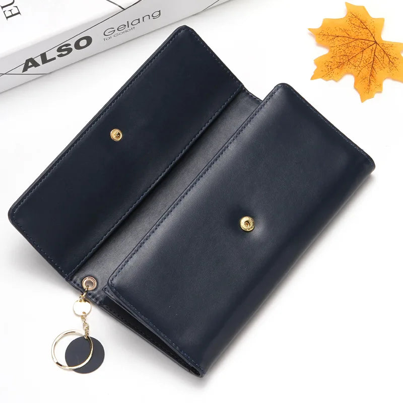 Women Long Tri-fold Wallet Purse