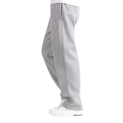 New Pants Casual Loose Youth Straight Warm Men'S Wide Joggers Straight Pants Trend Men'S Workout Sweatpants Bottom 2024