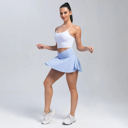 Women's 2-in-1 Tennis Skirt With Inner Pocket Shorts