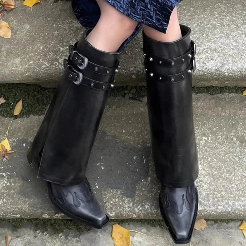 Autumn Cowboy Boots For Women