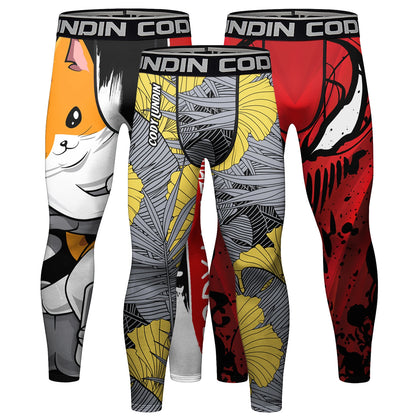 Men's Animal Printed Wrestling Pants