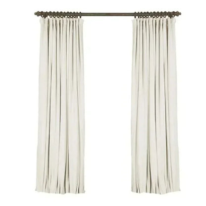 Nordic Curtains for Living Room Simple Velvet Curtain Pure Color Light Luxury Blackout Velvet Bedroom Door Curtain White Curtain