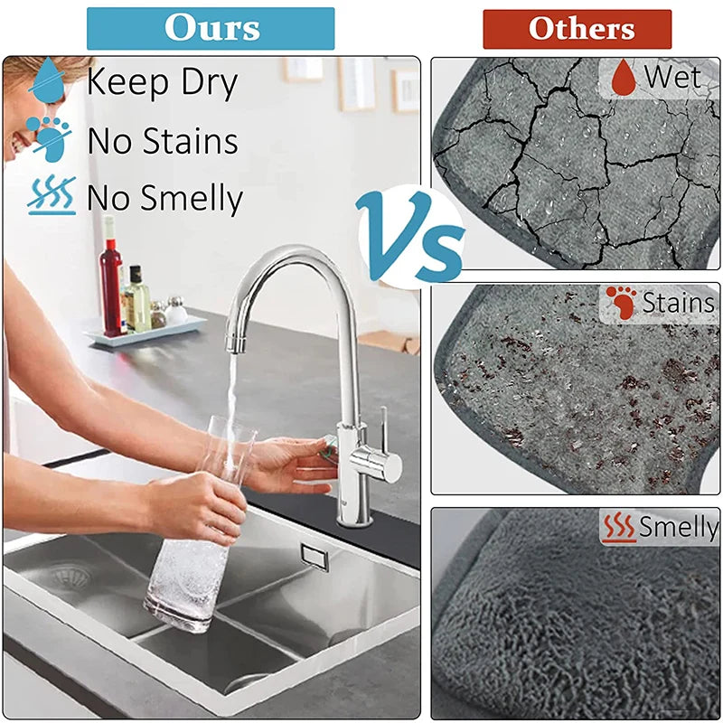 Upgraded Diatomite Sink Splash Guard