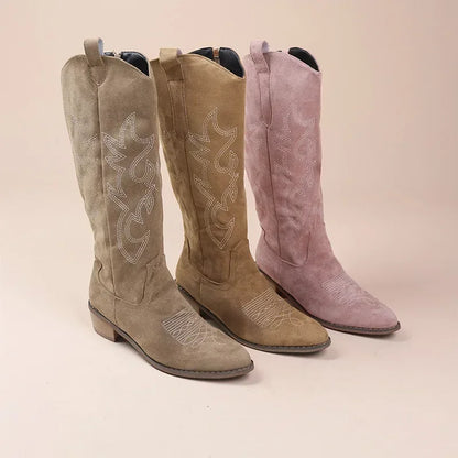 Embroidered Western Cowboy Boots for Women